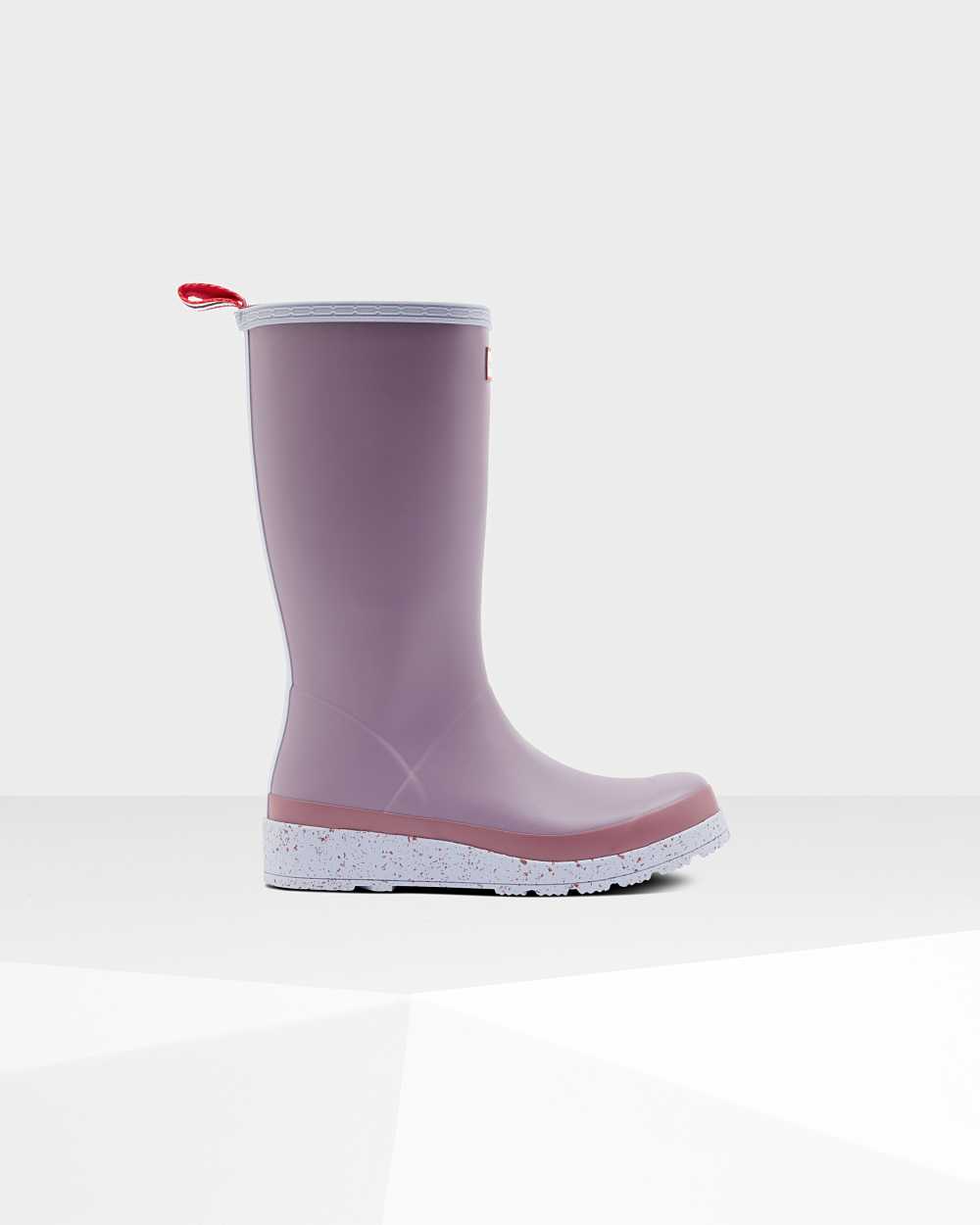 Womens Hunter Original Play Tall Speckle Mid-Calf Rain Boots Purple | ALONFC-740